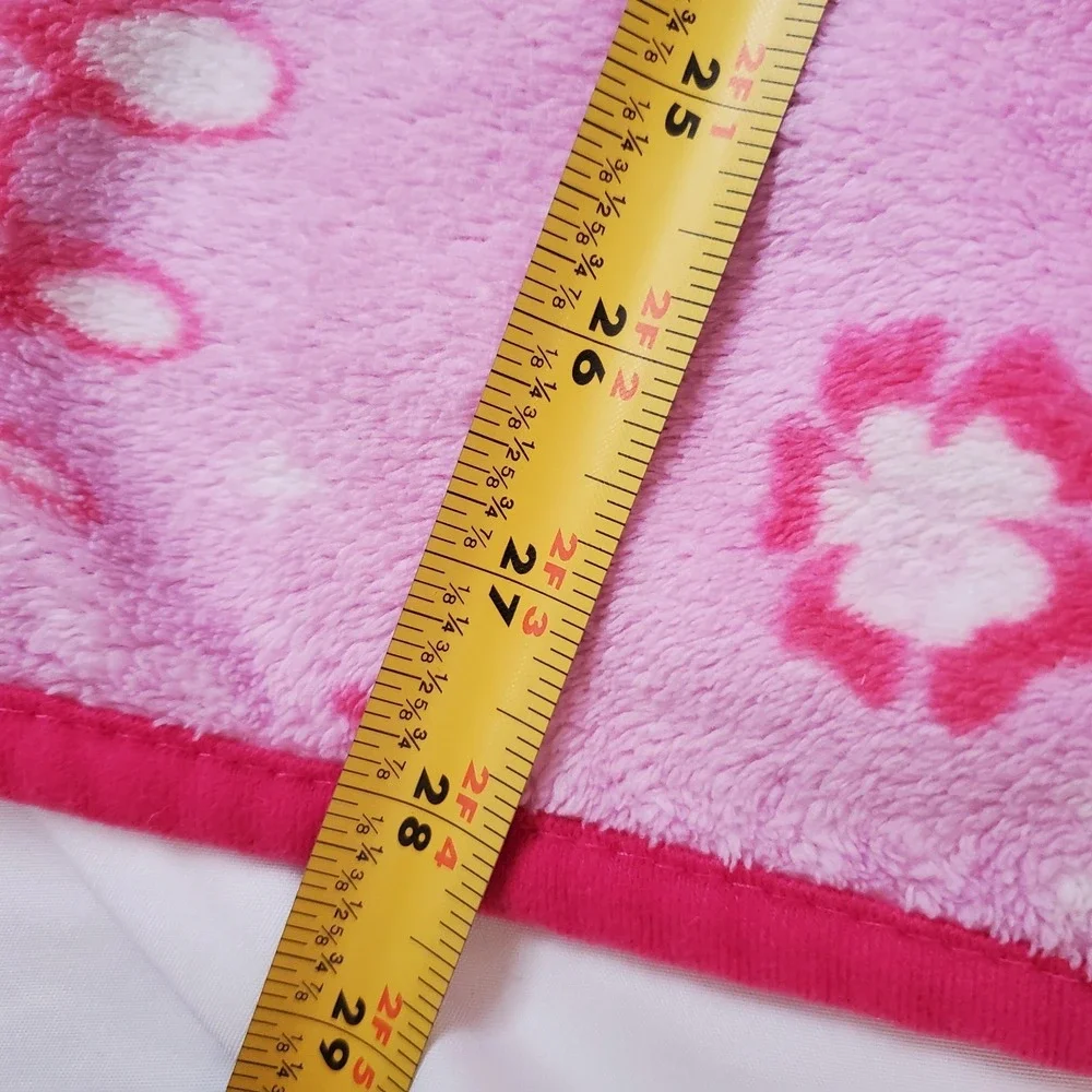 Disney Pink Cinderella‎ Princess Baby Toddler Plush Blanket Vintage
